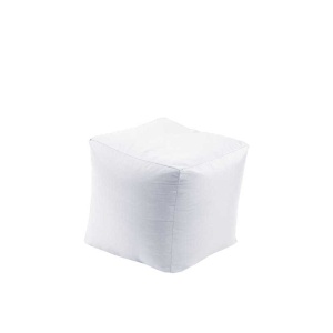 Taburet Cub, Material Impermeabil - Alb - Img 2
