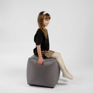 Taburet Cub, Material impermeabil - Grey - Img 4