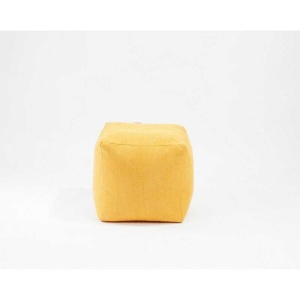 Taburet Cub, Material Textil - Terracotta Orange - Img 3