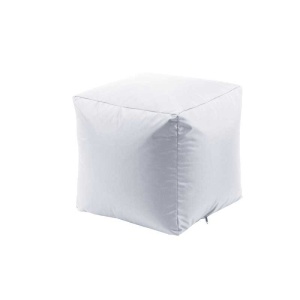 Taburet Cub XL, Material impermeabil - Alb - Img 1