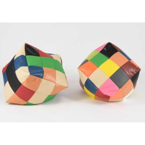 Taburet Cub XL, Material Piele ecologica - Mozaic - Img 6