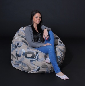 Fotoliu Matusalem, Material Textil - Army Scrabble - Img 2