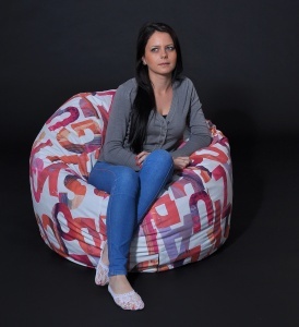 Fotoliu Matusalem, Material Textil - Scarlet Letters - Img 2
