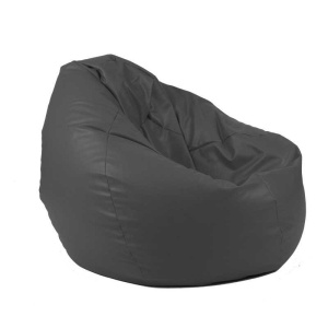 Fotoliu Nirvana Gigant, Material Piele ecologica - Dark Grey - Img 1