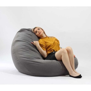 Fotoliu Nirvana Gigant, Material Textil - Moon Grey - Img 2