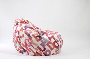 Fotoliu Nirvana Gigant, Material Textil - Scarlet Letters - Img 2