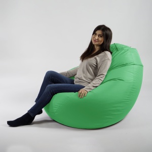 Fotoliu Nirvana Gigant Pufrelax, material impermeabil, Green Apple - Img 5