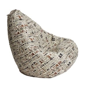 Fotoliu Nirvana Hobbit, Material textil - Latte Luck - Img 1