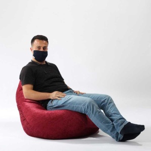 Fotoliu Nirvana Hobbit Pufrelax, Material Textil - Sour Cherry - Img 4