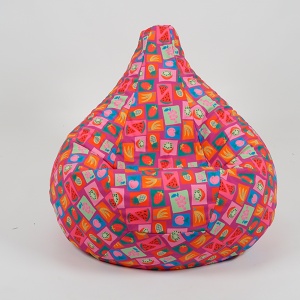 Fotoliu puf copii, Nirvana Light Pufrelax, Material Impermeabil, J'aime Les Fruits - Img 2