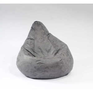 Fotoliu puf copii, Nirvana Light Pufrelax, Material Textil - Moon Grey - Img 3