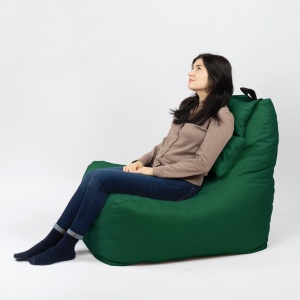 Fotoliu puf, Pufrelax Miraggio, perna inclusa, Material Impermeabil - Verde - Img 3