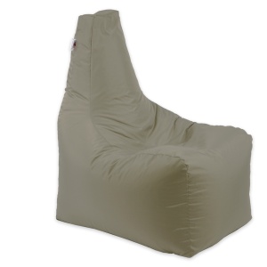 Fotoliu puf, Sunlounger EVO XL, umplutura de burete Memory Mix, material impermeabil, Bej - Img 1