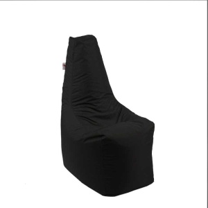 Fotoliu tip Scaun Sunlounger, Material Impermeabil - Negru