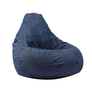 Nirvana Hobbit Pufrelax bean bag, Textile material - Blue Denim