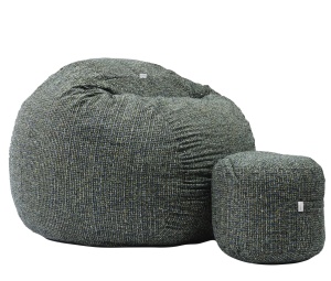 Set Fotoliu King Size cu Otoman (suport picioare), Material Textil - Nordic Field