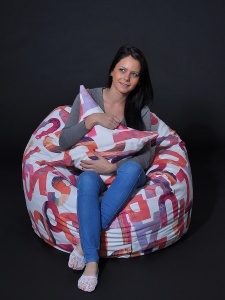 Set Fotoliu Matusalem cu Perna, Material Textil - Scarlet Letters - Img 2