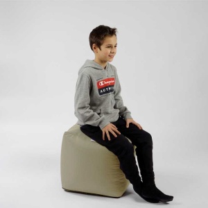 Taburet Cub, Material impermeabil - Bej - Img 5