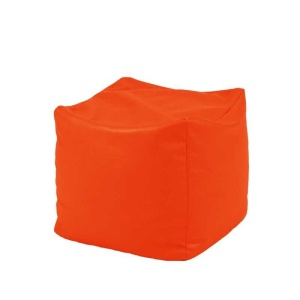 Cube XL Stool, Waterproof material - Neon Orange