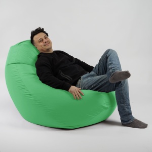 Fotoliu Nirvana Gigant Pufrelax, material impermeabil, Green Apple - Img 6