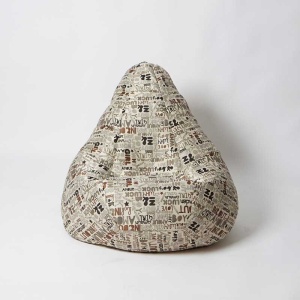 Fotoliu Nirvana Hobbit, Material textil - Latte Luck - Img 2