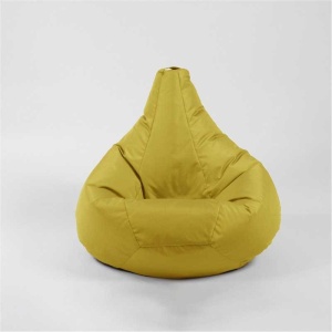 Fotoliu puf copii, Nirvana Light Pufrelax, Material Impermeabil - Yellow Quince - Img 3