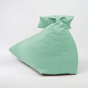 Fotoliu puf, Pufrelax Kudos, perna inclusa, material impermeabil - Verde menta - Img 2