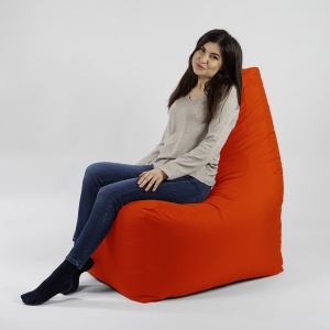 Fotoliu puf, Sunlounger EVO XL, umplutura de burete Memory Mix, material impermeabil, Portocaliu neon - Img 4