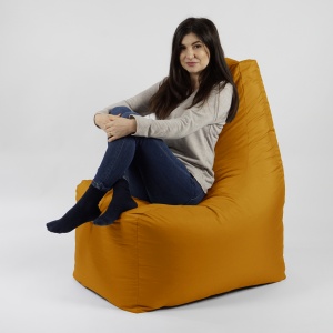 Fotoliu puf, Sunlounger EVO XL, umplutura de burete Memory Mix, material impermeabil - Portocaliu - Img 4