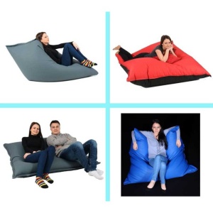 Fotoliu tip Perna Magic Pillow, Material Piele ecologica - Bloody Red - Img 4