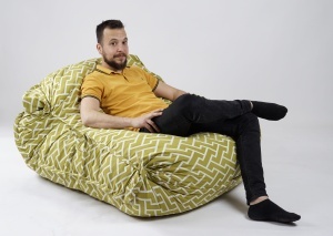 Fotoliu tip Perna Magic Pillow XXL, Material Textil - Zippity Green - Img 2