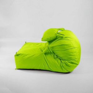 Fotoliu Yoga XL si Perna, Material Impermeabil - Verde neon - Img 2