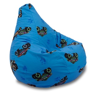 Kids' bean bag chair, Nirvana Light Pufrelax, Waterproof material, Off Road
