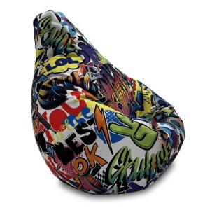 Kids' bean bag chair, Nirvana Light Pufrelax, Waterproof material - Urban Style