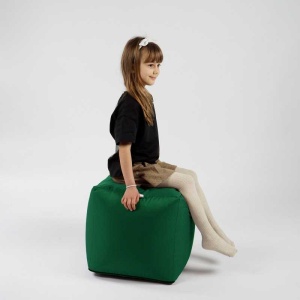 Taburet Cub, Material Impermeabil - Verde - Img 4