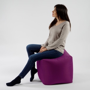 Taburet Cub XL, material impermeabil - Magenta - Img 3