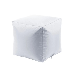 Taburet Cub XL Pufrelax, Material Impermeabil - Alb - Img 1