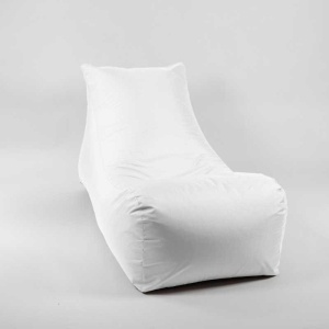 Fotoliu Looloop Pufrelax, Material Impermeabil - Alb - Img 2
