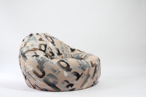 Fotoliu Nirvana Gigant, Material Textil - Army Scrabble - Img 2