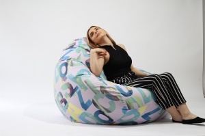 Fotoliu Nirvana Gigant, Material Textil - Serenity - Img 3