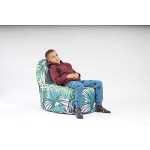 Fotoliu OK Junior, Material Impermeabil - Frunze Tropicale - Img 2