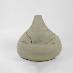 Fotoliu puf copii, Nirvana Light Pufrelax, Material Impermeabil - Bej - Img 2