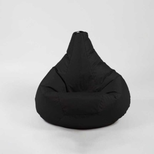 Fotoliu puf copii, Nirvana Light Pufrelax, Material Impermeabil - Negru - Img 2