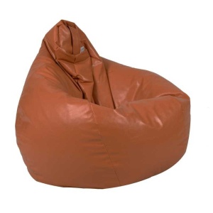 Fotoliu puf copii, Nirvana Light Pufrelax, Material Piele ecologica - Brown - Img 2