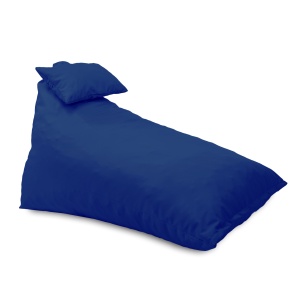 Fotoliu puf, Pufrelax Kudos, perna inclusa, Material Impermeabil - Blue Royal