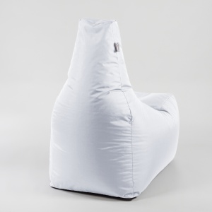 Fotoliu puf, Sunlounger EVO XL, umplutura de burete Memory Mix, material impermeabil, Alb - Img 3