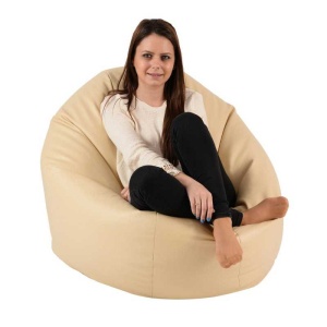 Fotoliu Relaxo XL, Material Piele ecologica - Nude - Img 2
