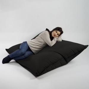 Fotoliu tip Perna Magic Pillow, Material Impermeabil - Negru - Img 6