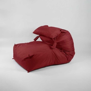 Fotoliu Yoga XL si Perna, Material Impermeabil - Red - Img 3