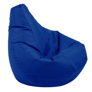 Kids' bean bag chair, Nirvana Light Pufrelax, Waterproof material - Blue Royal